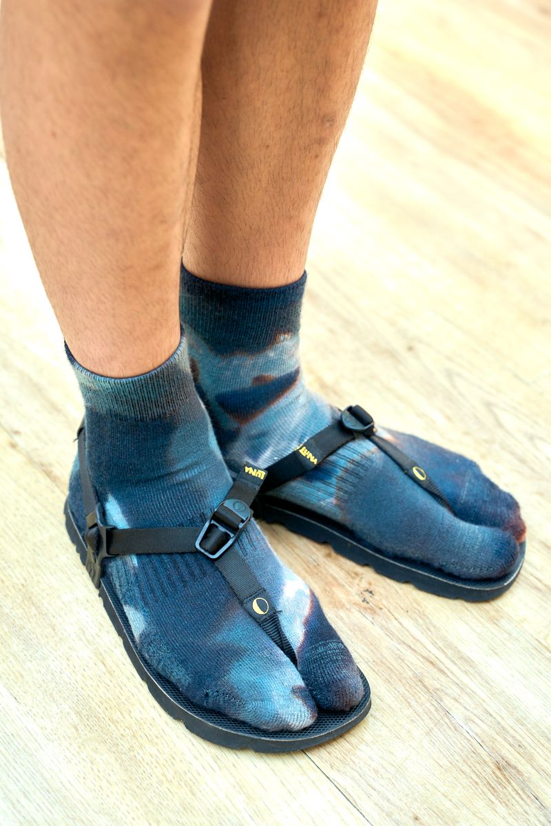 サンダル＋柄靴下がショーツルックを味変 高橋 駿 7枚目の写真