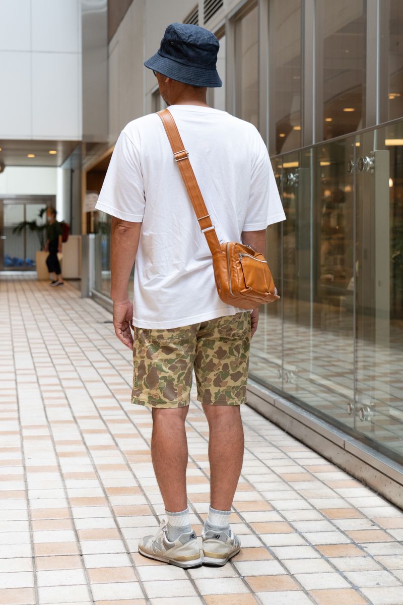 迷彩ハーフパンツ×バケハの冒険者スタイル 小野寺孝司 2枚目の写真