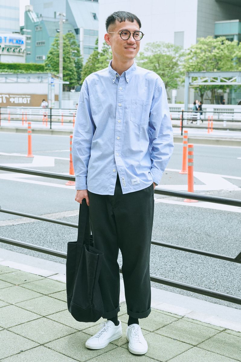 「カジュアルなのにきちんと感」のシャツ ネルソン