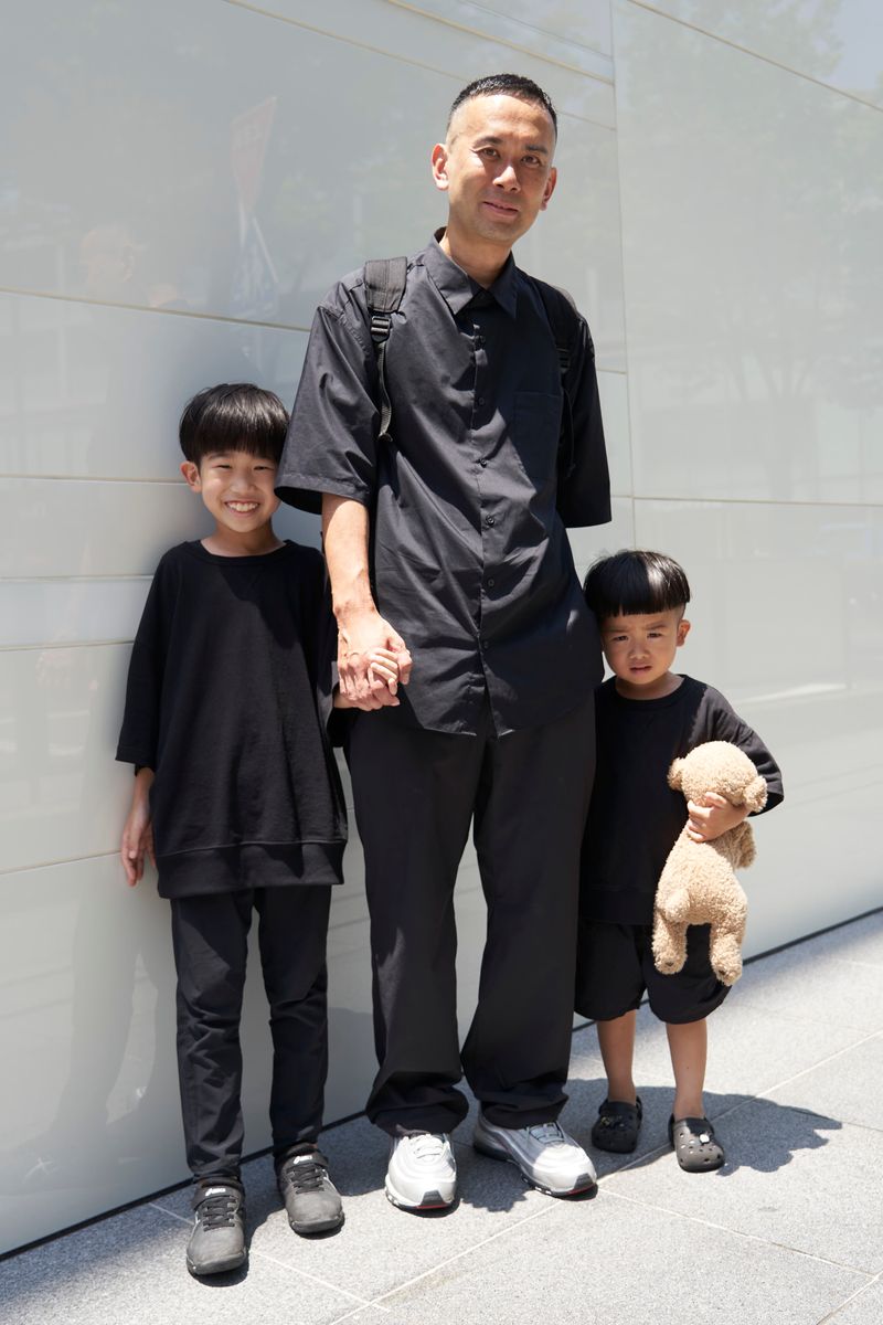 黒が好きなパパとブラックコーデでお揃い ケイスケ