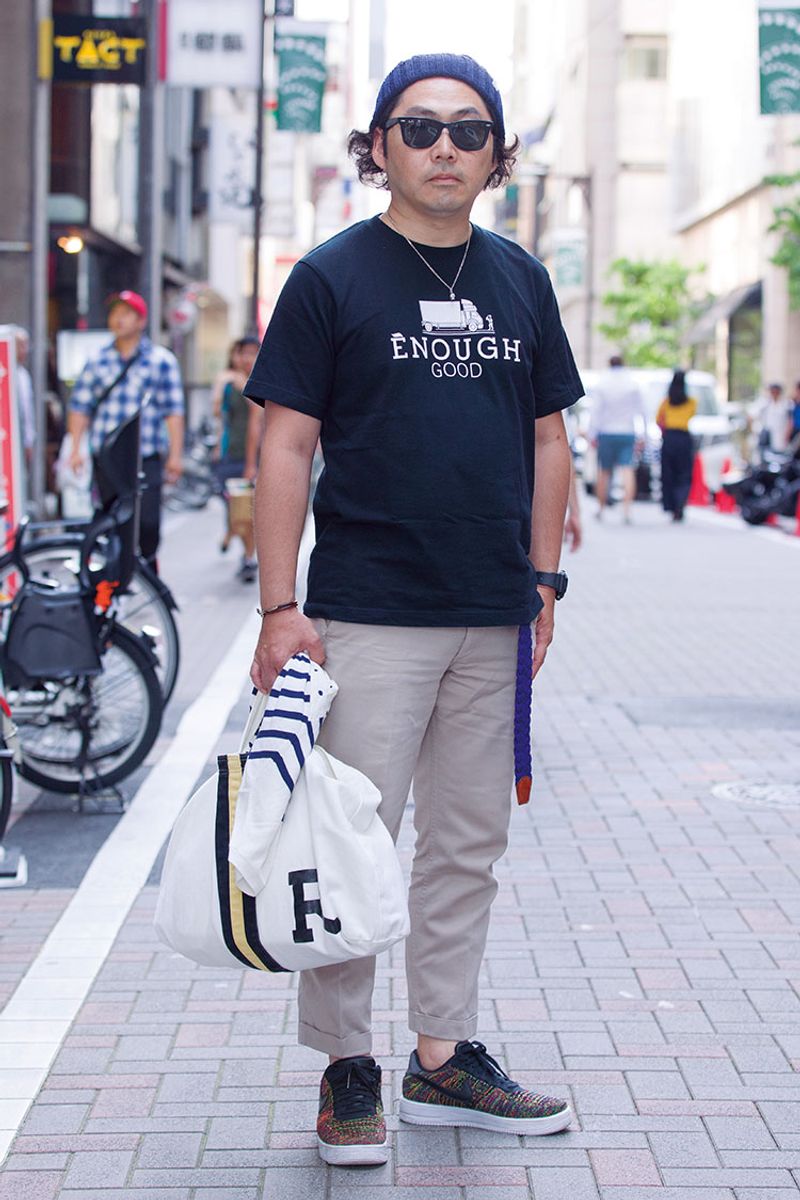 スポーティなコーデにスポーティな腕時計。こだわりが随所に 木塚常敬