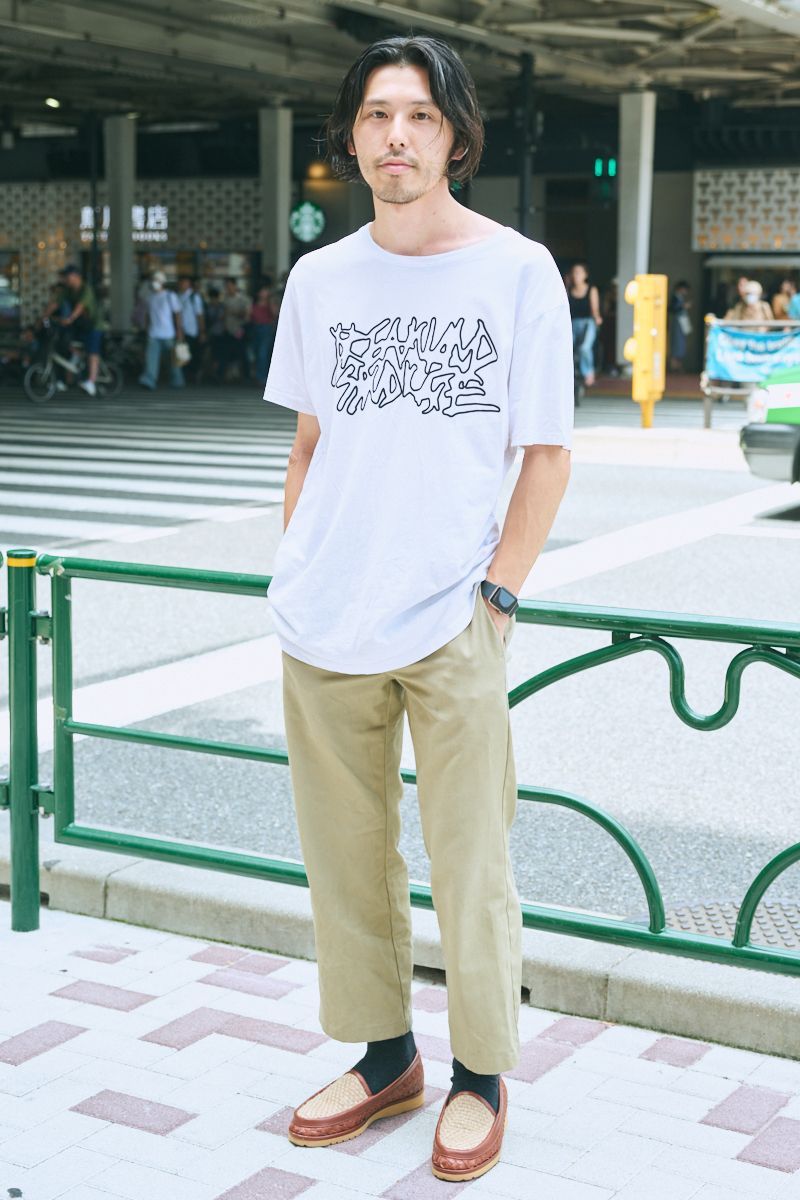 夏でも履けるローファーをクロップド丈で 安藤王子