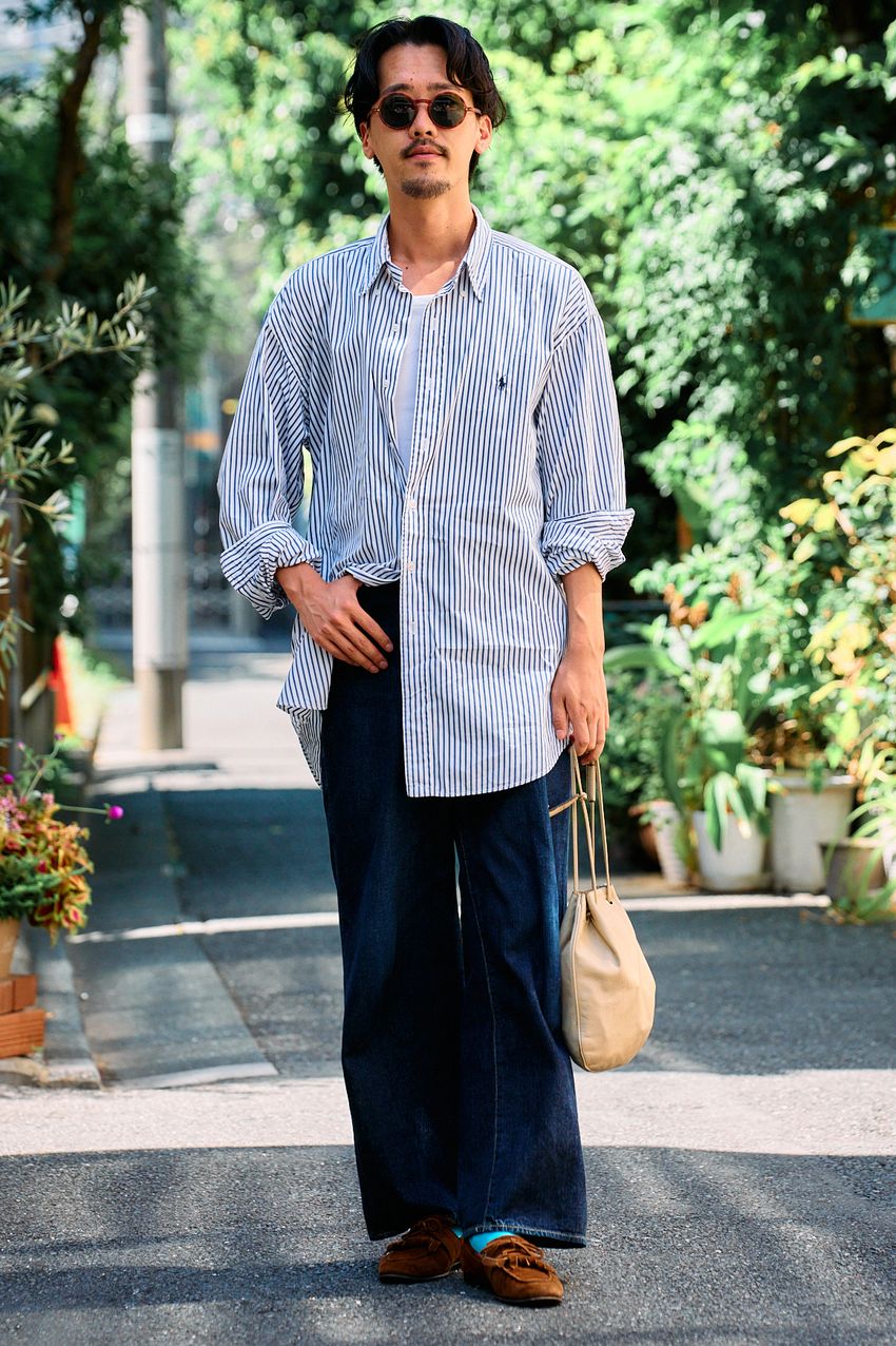 【20〜40代】「ポロ ラルフ ローレン」のシャツを年代別で着こなし検証！サイズ感や合わせのパンツは？ - 2枚目の画像