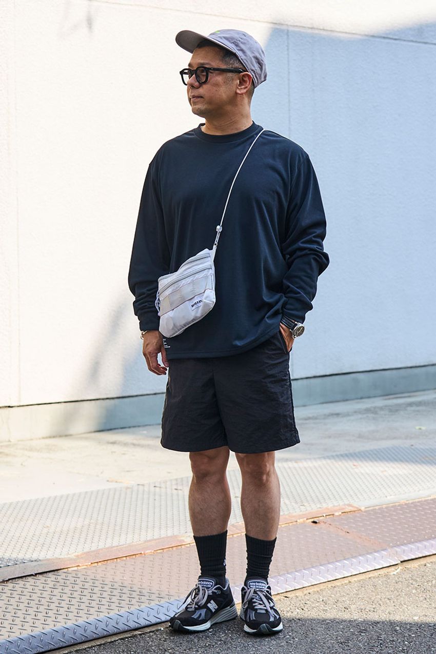 今が旬の「スウェットシャツ＆ショーツ」の合わせ。センス良くコーデした3名をチェック - 2枚目の画像