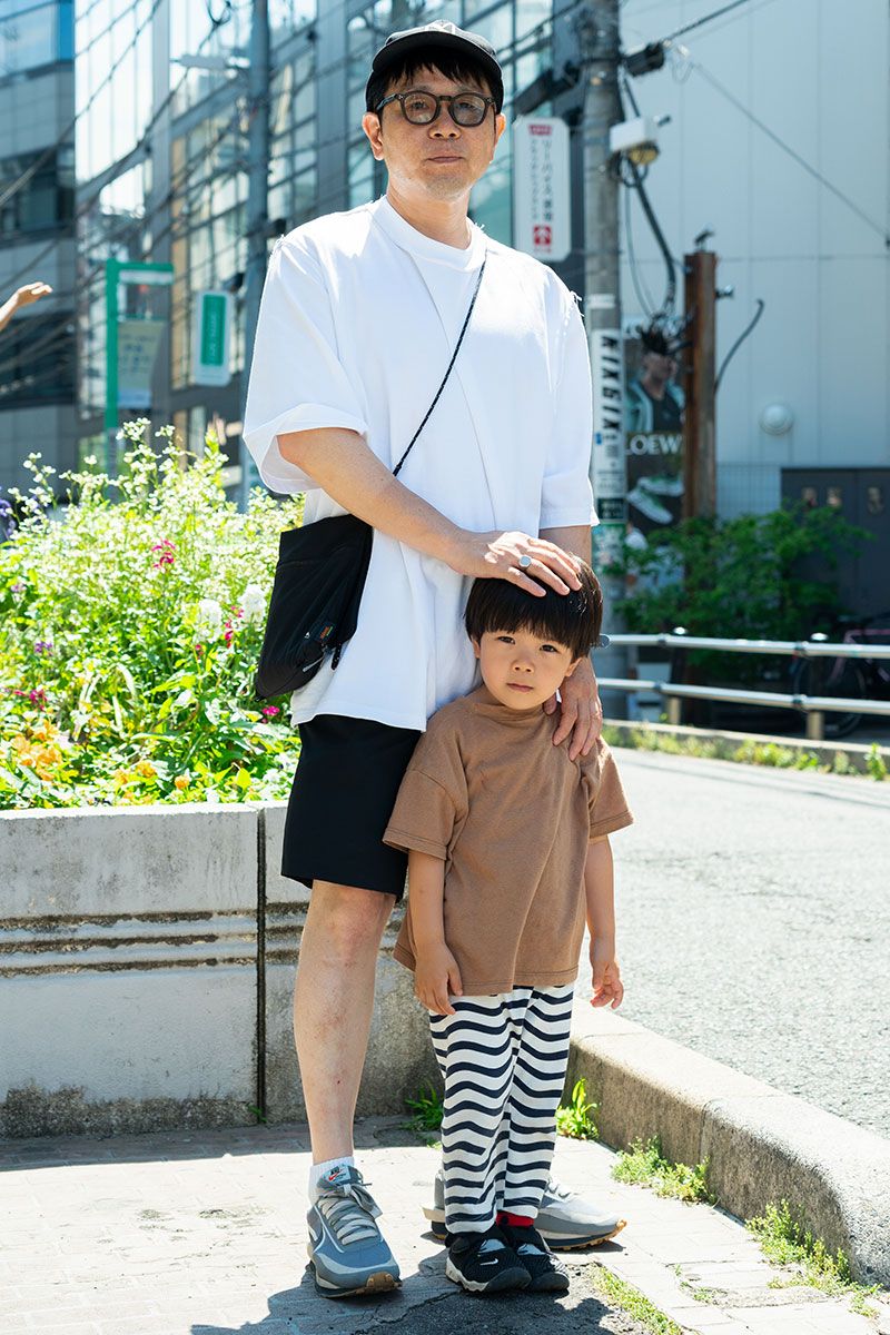 ナイキ×サカイのスニーカーが際立つモノトーンコーデ 大森 剛 3枚目の写真