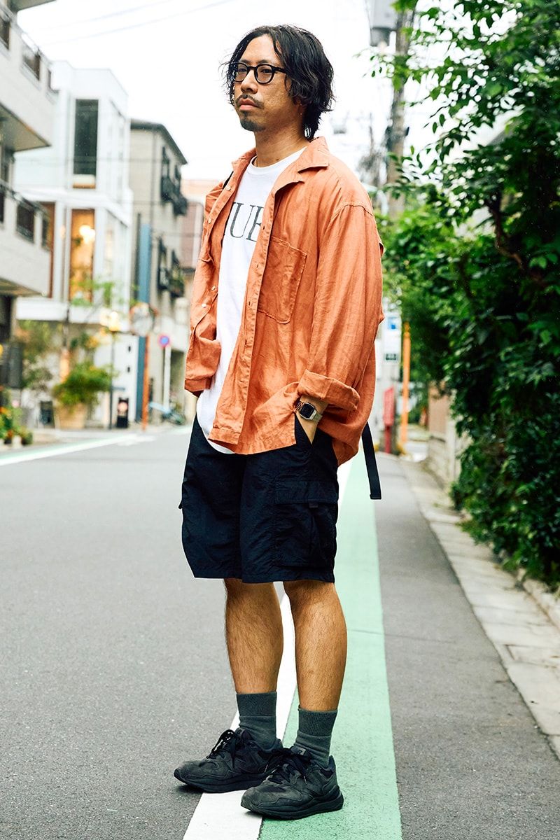 全身古着コーデにエルメス「シェーヌダンクル」でラグジュアリーとキチンと感を 黒田祐生