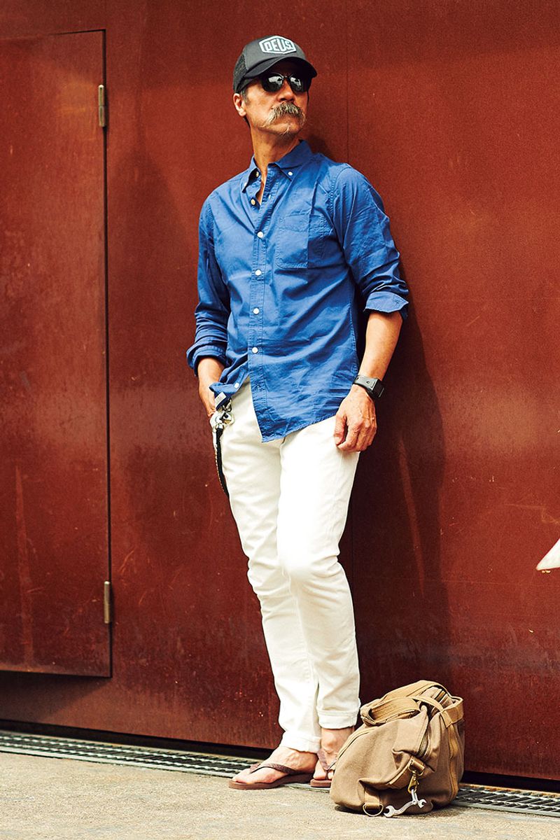 バイカーはぜひ参考に。清潔感と男らしさを両立するスタイリング 「デウス　エクス　マキナ　ハラジュク」バリスタ吉田佳照