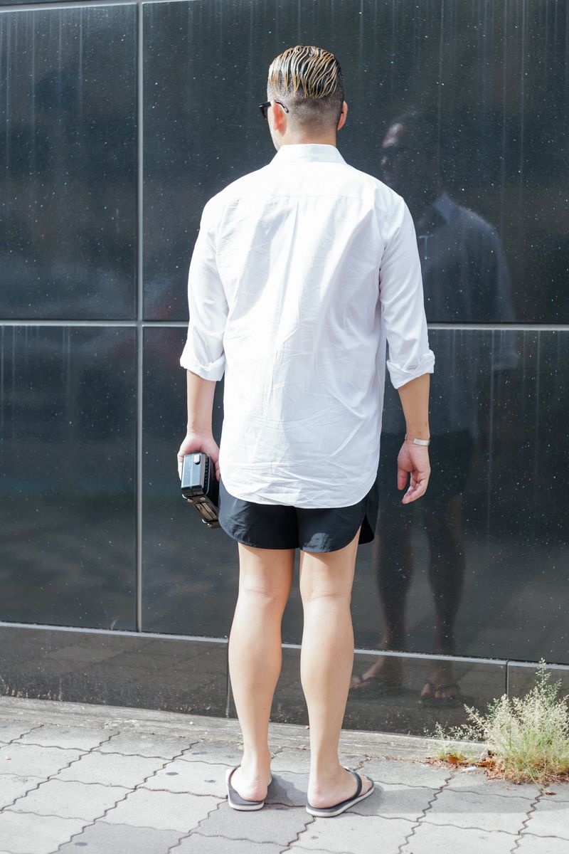 白シャツにビーサンもハイブランドなら成立 虫鹿正敏 2枚目の写真