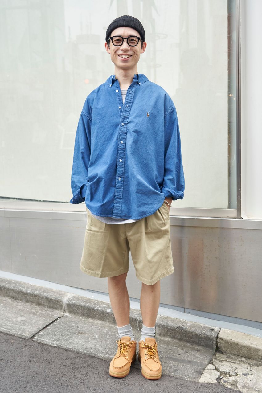 ラルフの“青シャツ”はビッグサイズが人気！ショーツ、スウェット……相性抜群なパンツも紹介 - 1枚目の画像