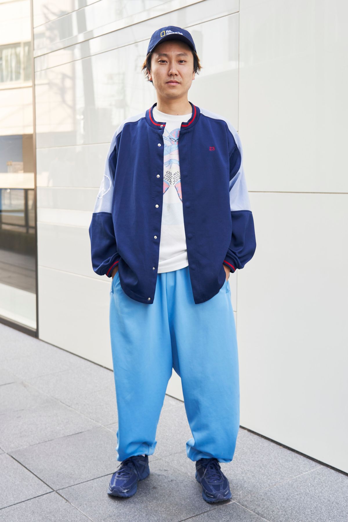 ブルゾン ジョーダンブランド  Tシャツ コロンビア  パンツ オオツカユニホーム  シューズ ナイキ  帽子 アドベンチャークラブ  腕時計 カシオ