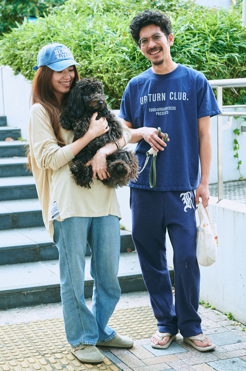 全身古着で休日散歩。色統一でこなれ感 河野文哉