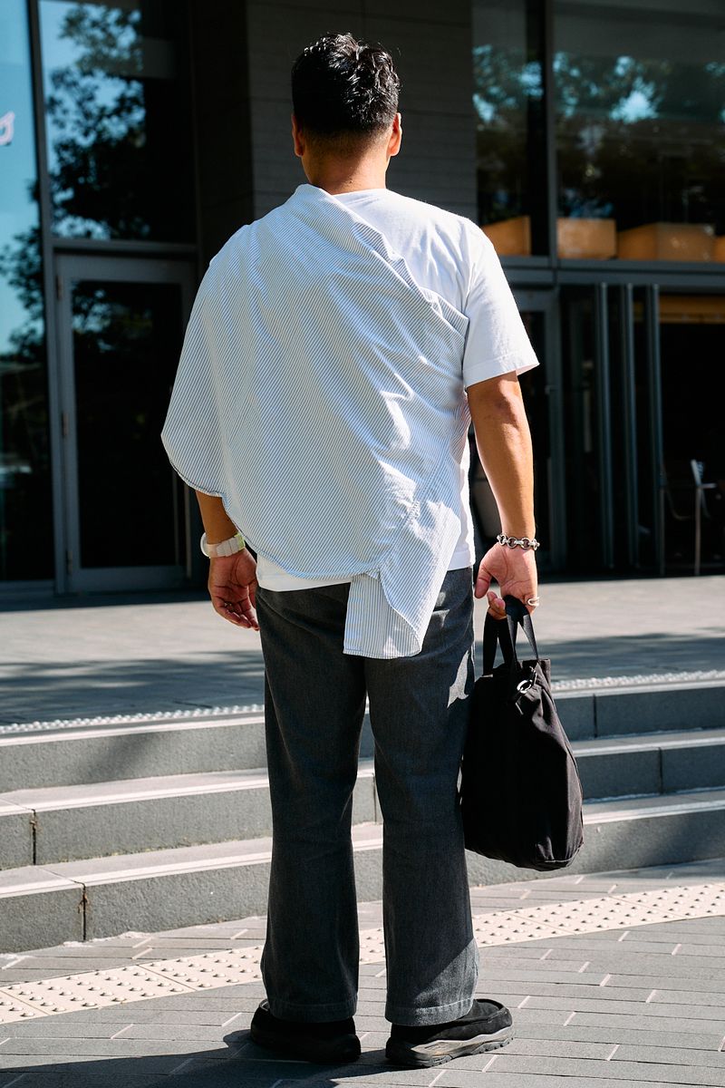 突然のポカポカ日。たすき掛けで垢抜ける 太田宜範 2枚目の写真