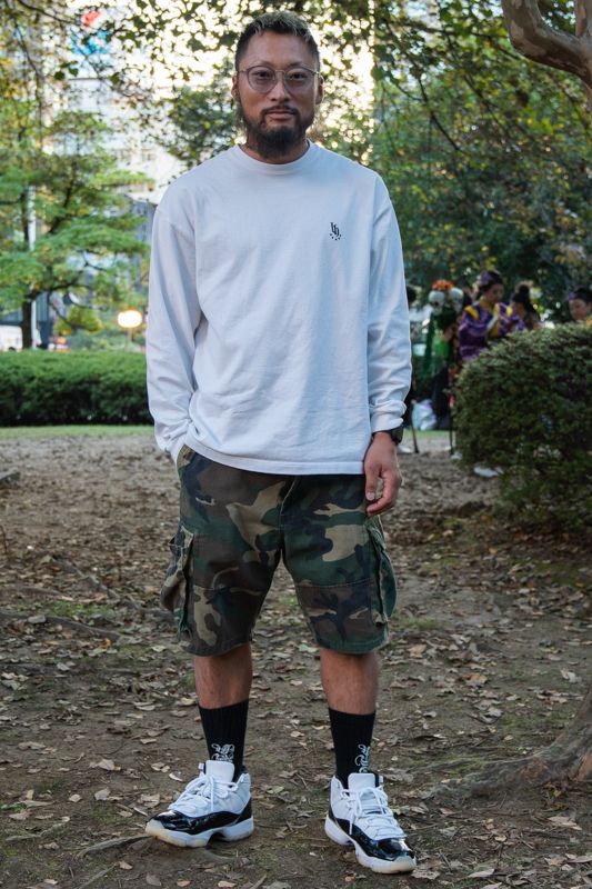 Tシャツ 不明  パンツ ノーブランド  シューズ ジョーダンブランド  眼鏡 オンデーズ  腕時計 アップル