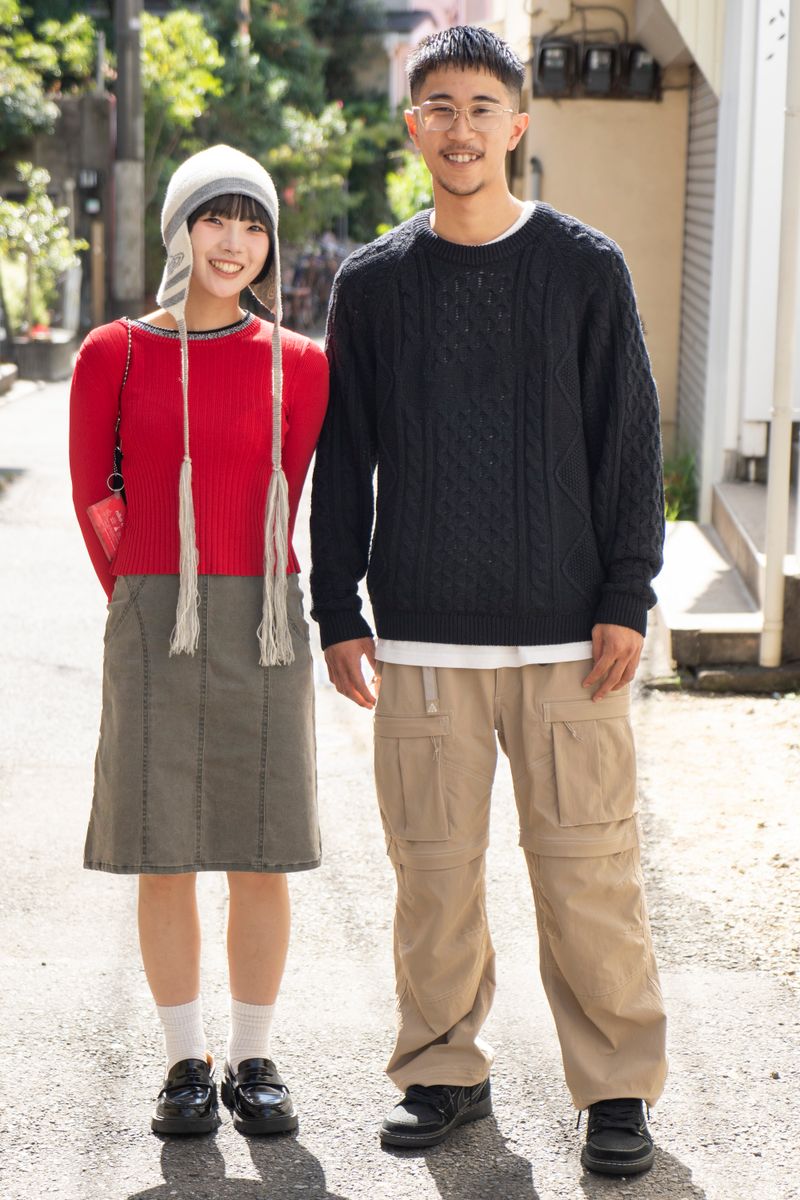 ニットもパンツも足元もナイキ愛に溢れてる 城尾 怜