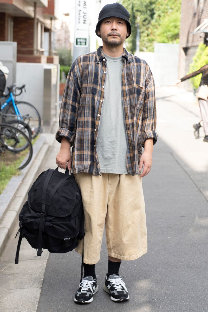 ガウチョパンツでリラックス。小物は引き締め役 松崎翔太 2枚目の写真