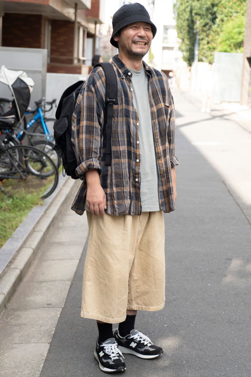 ガウチョパンツでリラックス。小物は引き締め役 松崎翔太 4枚目の写真