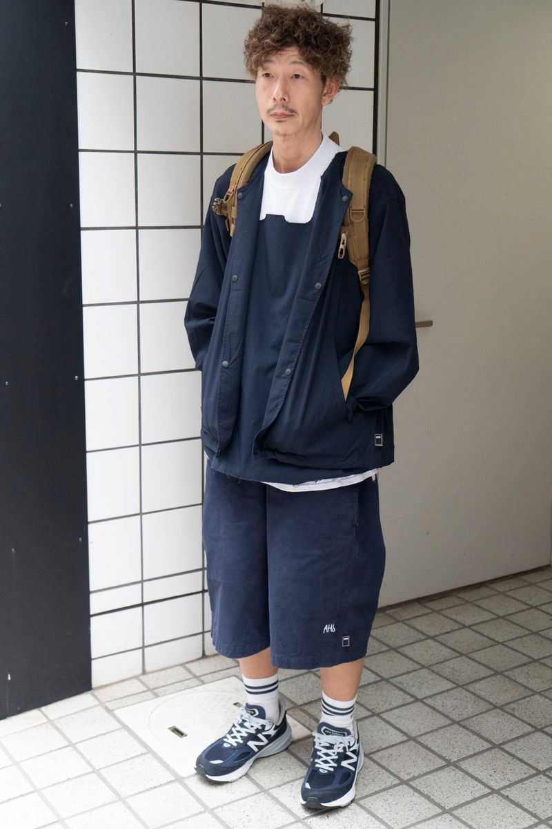 海外バスケ選手風のざっくりとした着こなし 6ban