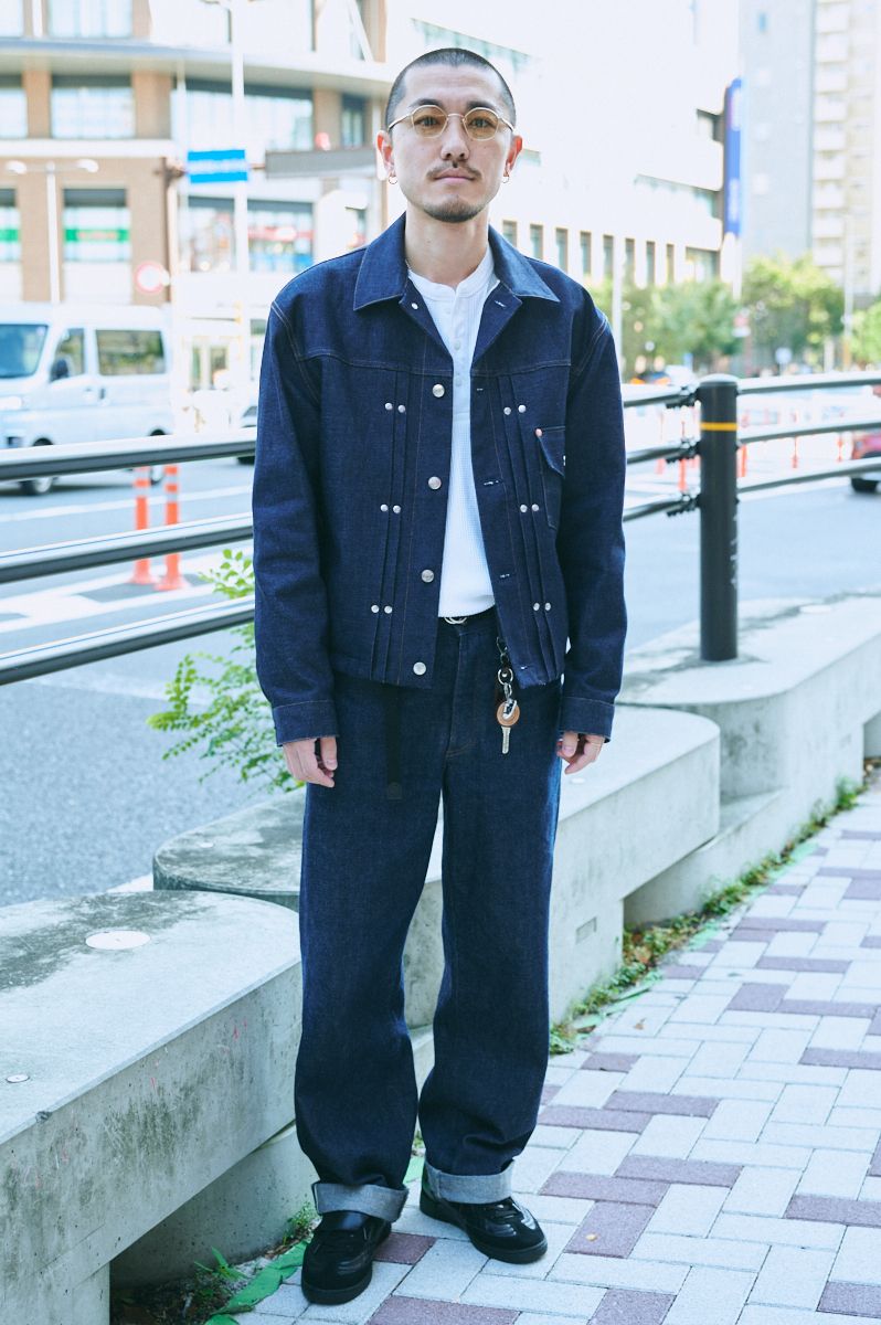 注目ブランドtanakaのデニムセットアップ 坪井 2枚目の写真