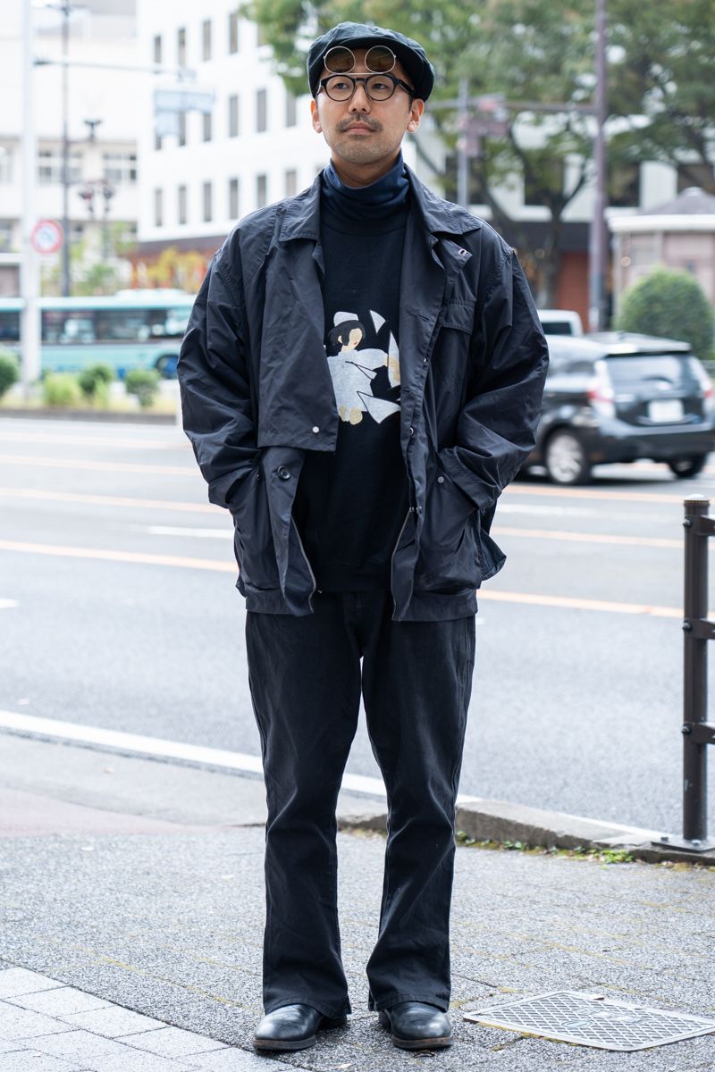街の支持率高し。ナイロンアウターは黒一択 太田俊輔