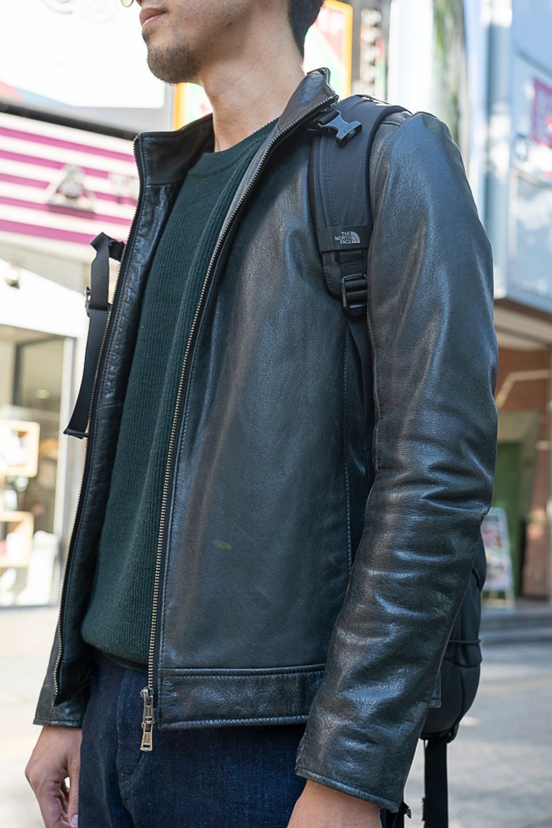 レザーの艶を堪能。冬コーデならでは愉悦 鈴木覚童 4枚目の写真