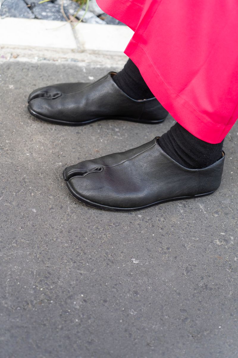 青×ピンク！大胆ワイドのモード系ニット術 s.k 7枚目の写真