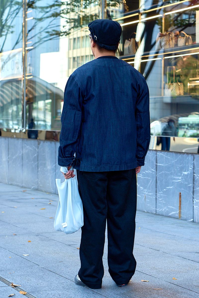 秋冬の異素材コーデにヒョウ柄で味付け 大関優太郎 2枚目の写真