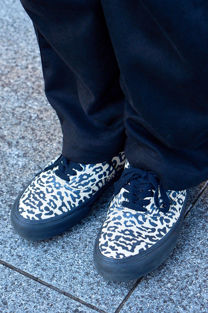 秋冬の異素材コーデにヒョウ柄で味付け 大関優太郎 8枚目の写真