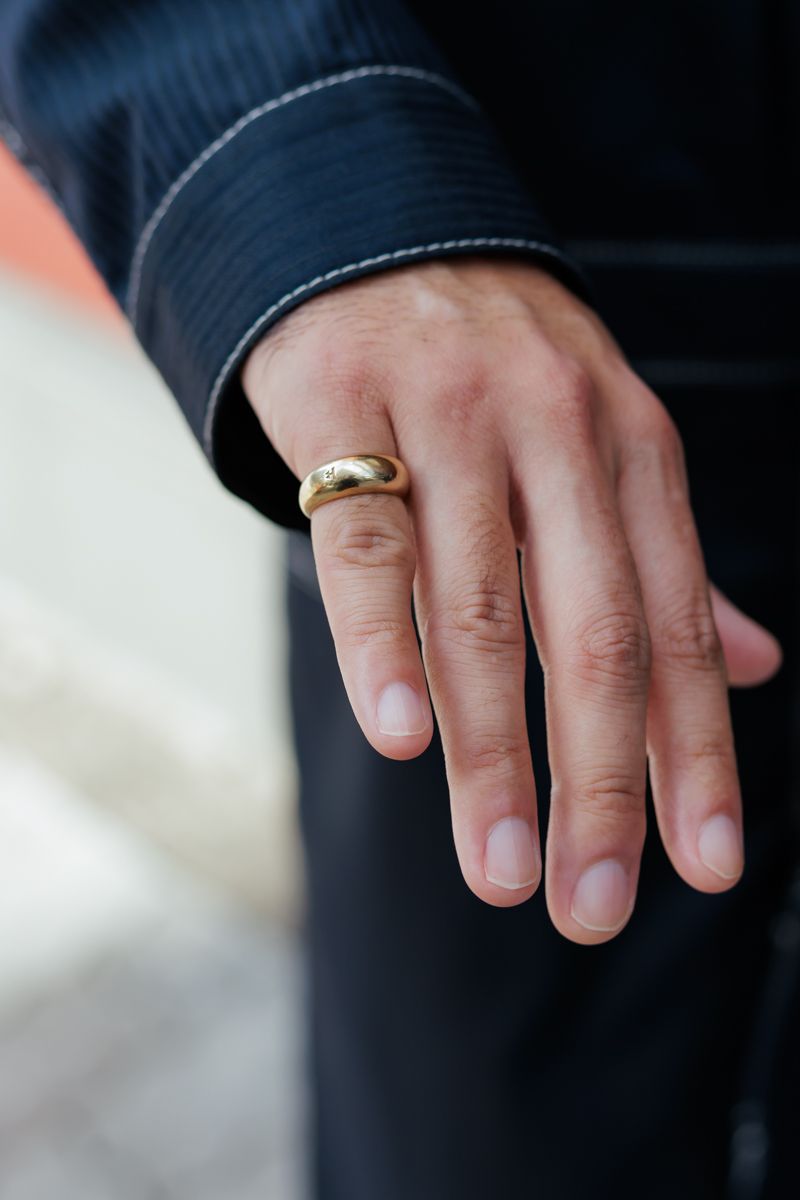 ジャケットとパンツのドッキングコート 桂山展幸 6枚目の写真