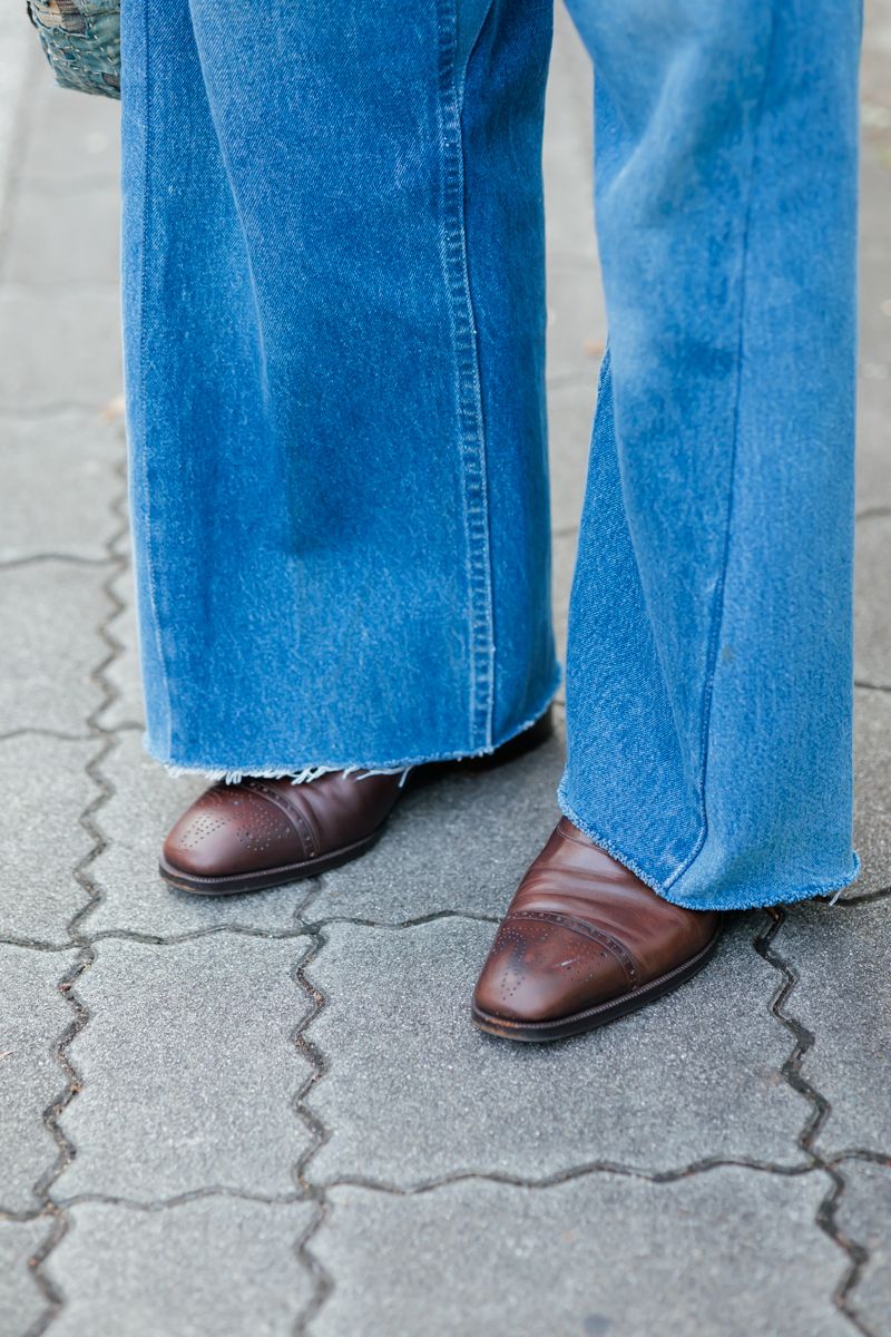 複数本を継ぎ合わせたワイドデニムが主役 近藤大輔 6枚目の写真