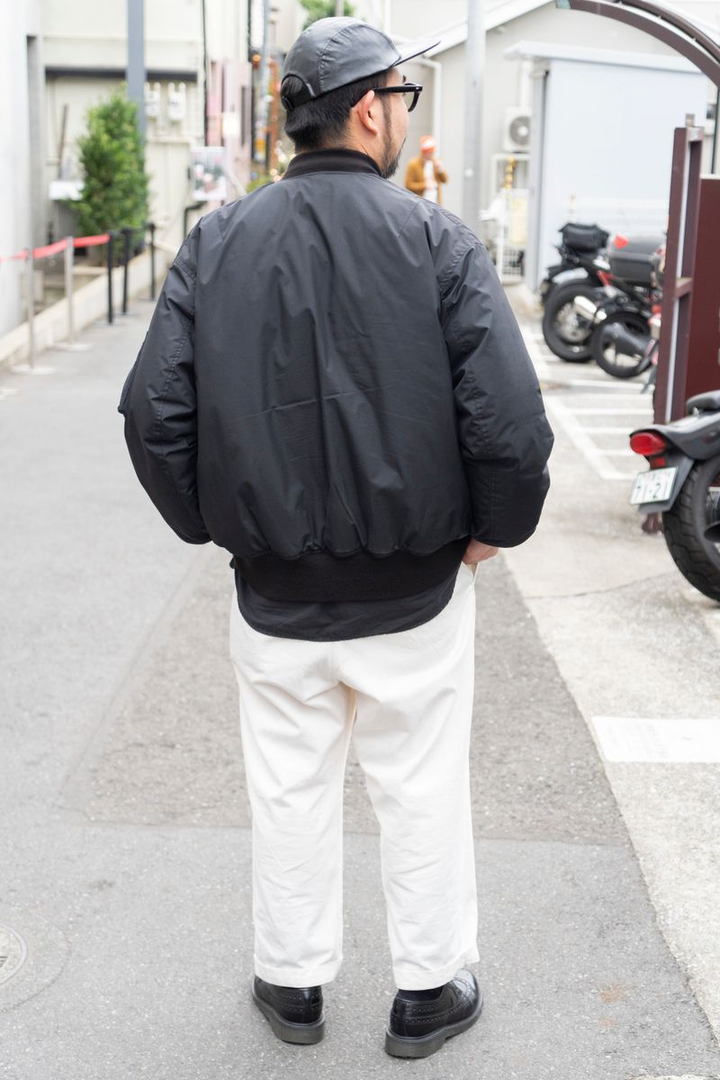 MA-1にバンドカラーシャツの合わせが◎ 千葉伸一郎 2枚目の写真