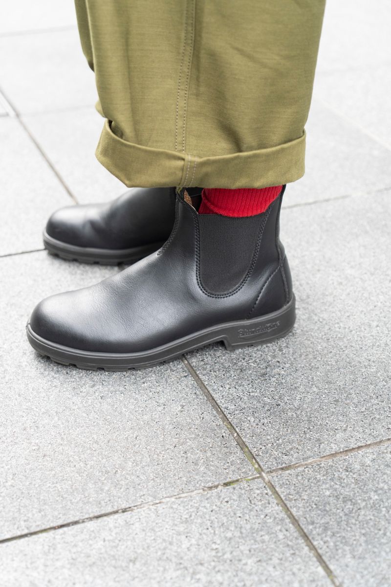 布切れカーディガンでオンリーワンの装い いがらしりょうた 6枚目の写真