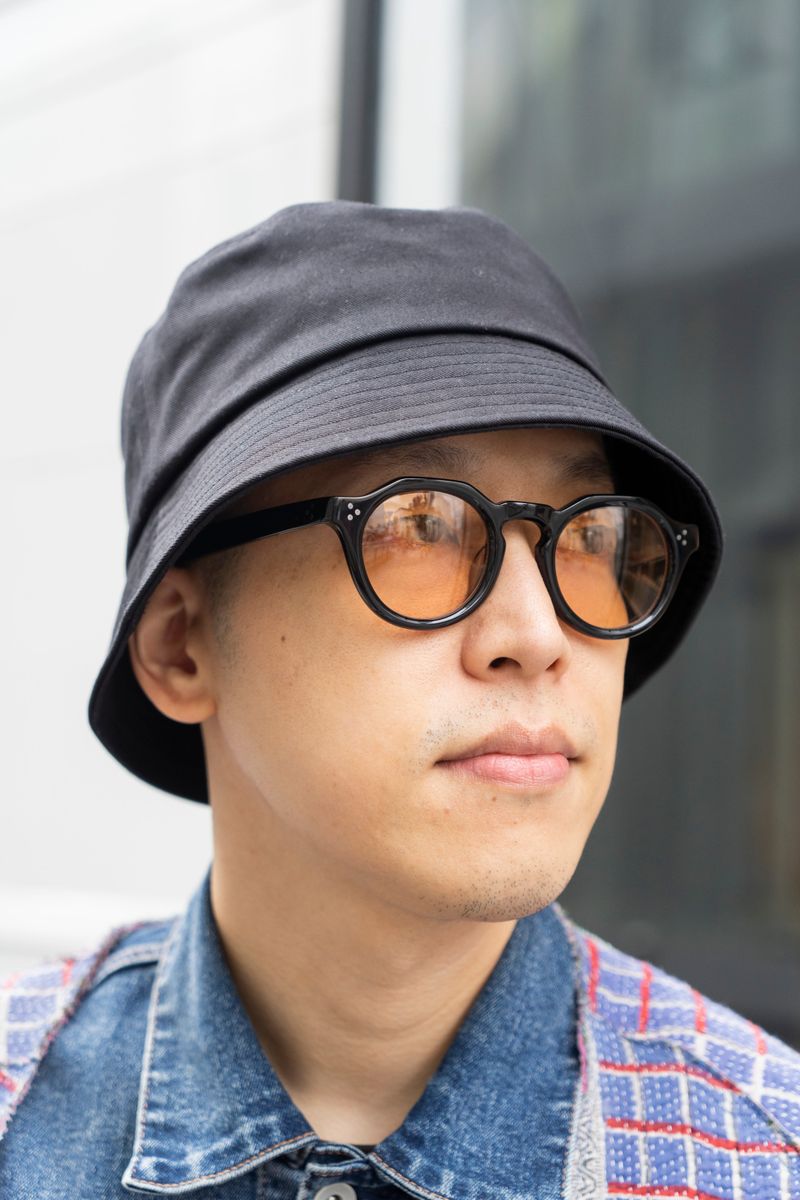 布切れカーディガンでオンリーワンの装い いがらしりょうた 4枚目の写真