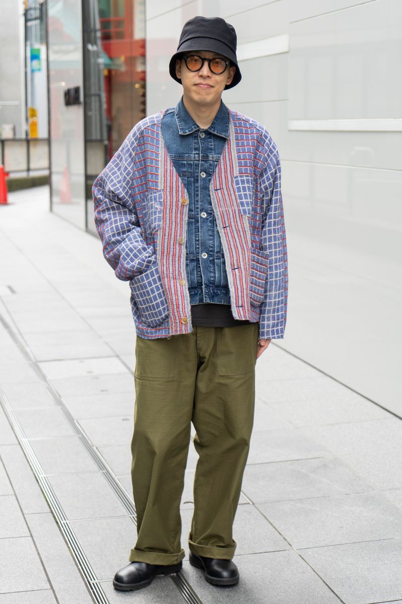 布切れカーディガンでオンリーワンの装い いがらしりょうた