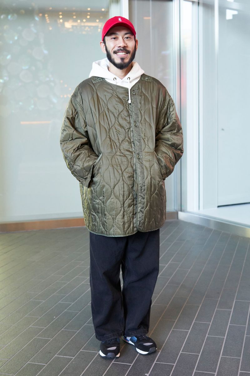 ライナーのキルティングをアウターに活用 トミー