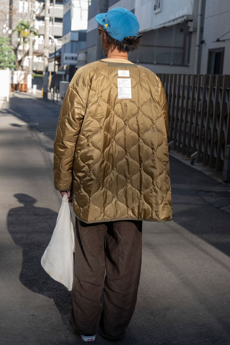 ハイクのキルティングジャケットで冬支度 岡田壮平 2枚目の写真