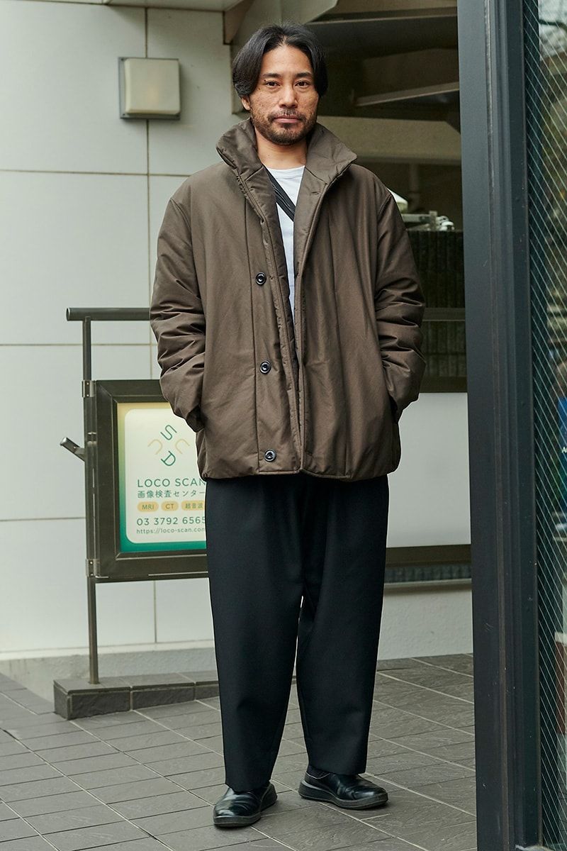 オーバーサイズもシルエット作りで上品に 三井陽介