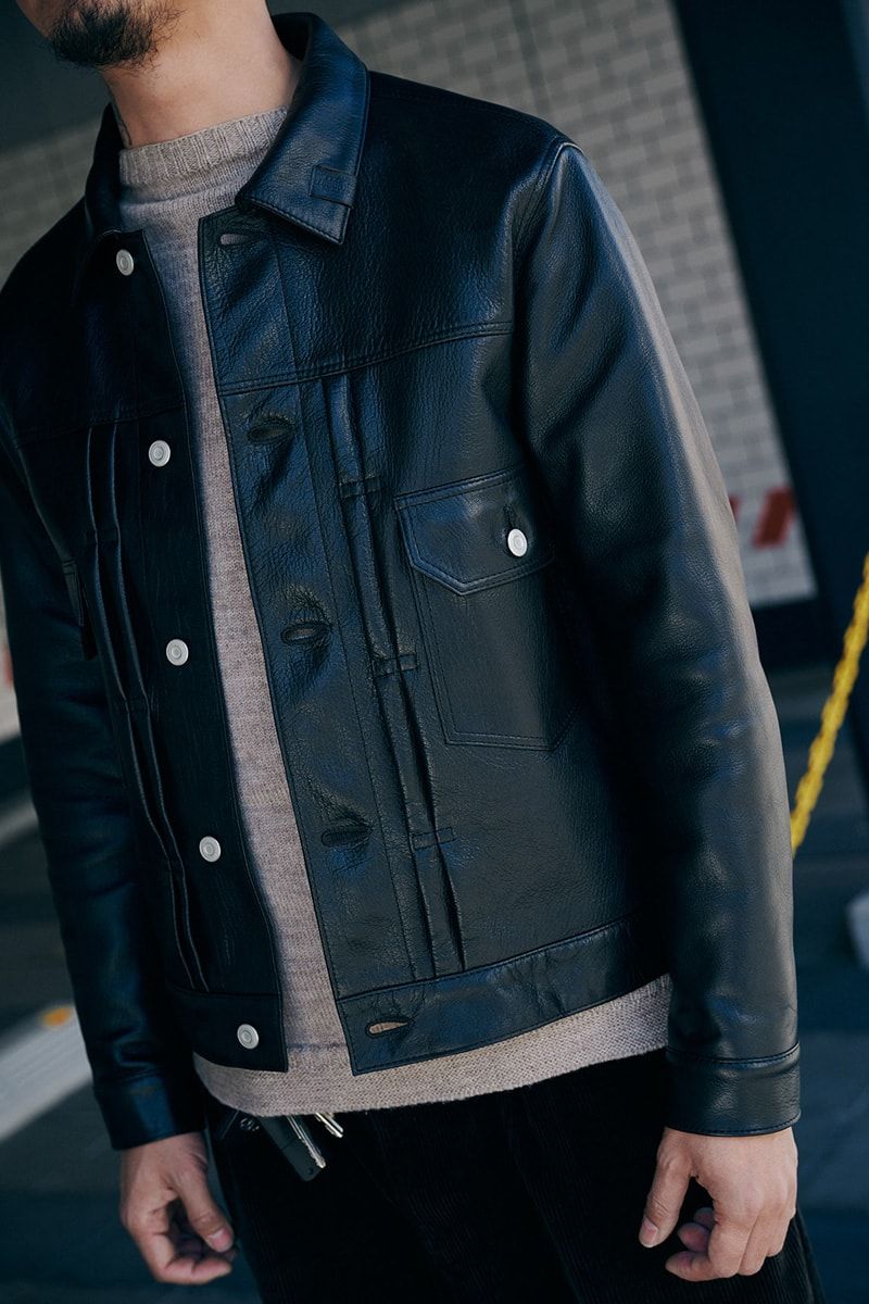 レザーの印象を和らげるニットとコーデュロイ 藤田祐希 3枚目の写真