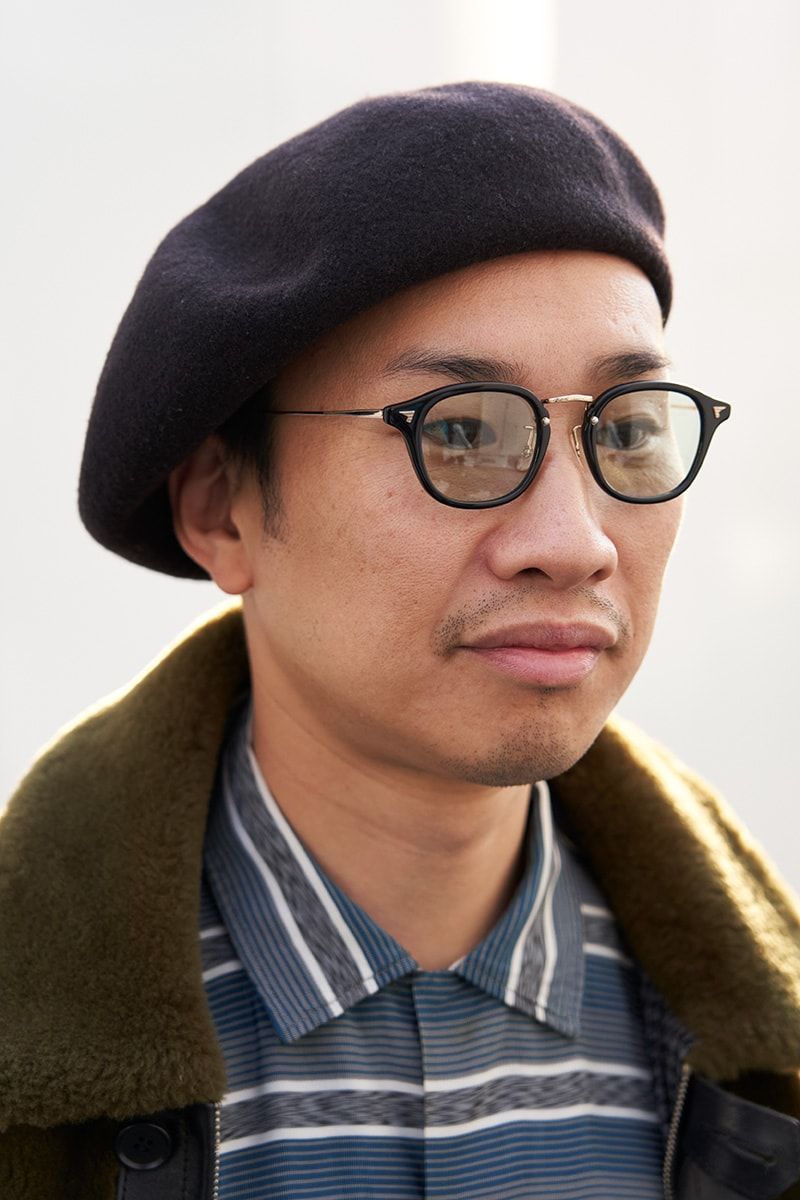 クセものアウターもベレーとブーツでしっくりと 柴田圭介 2枚目の写真