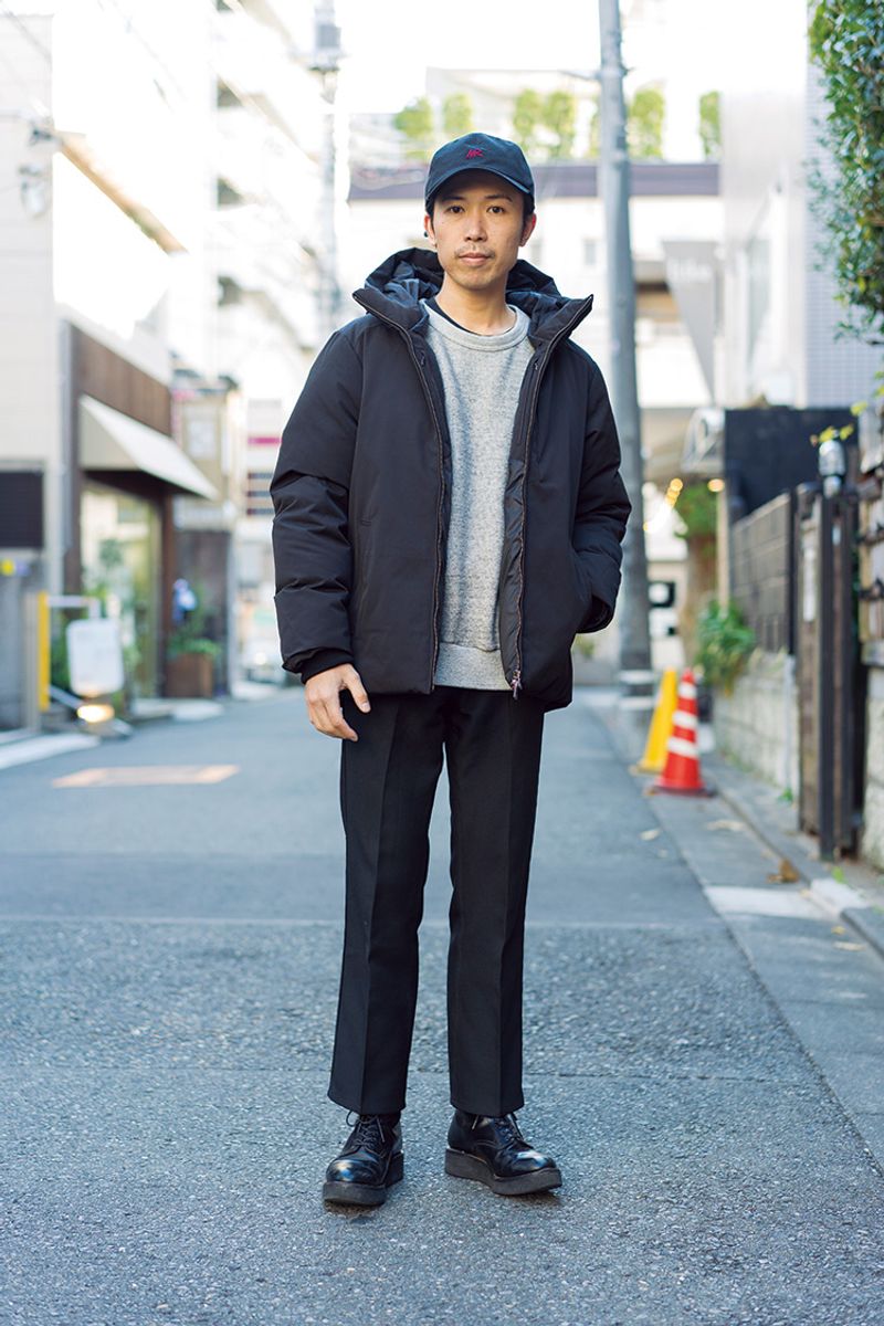 シックに、スマートに。体形を生かしたクロップト丈が絶妙 手嶋祐生