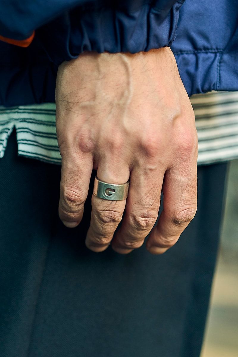 古着のシャカシャカアウターをパンツとシューズでキレイめ 阿部 4枚目の写真