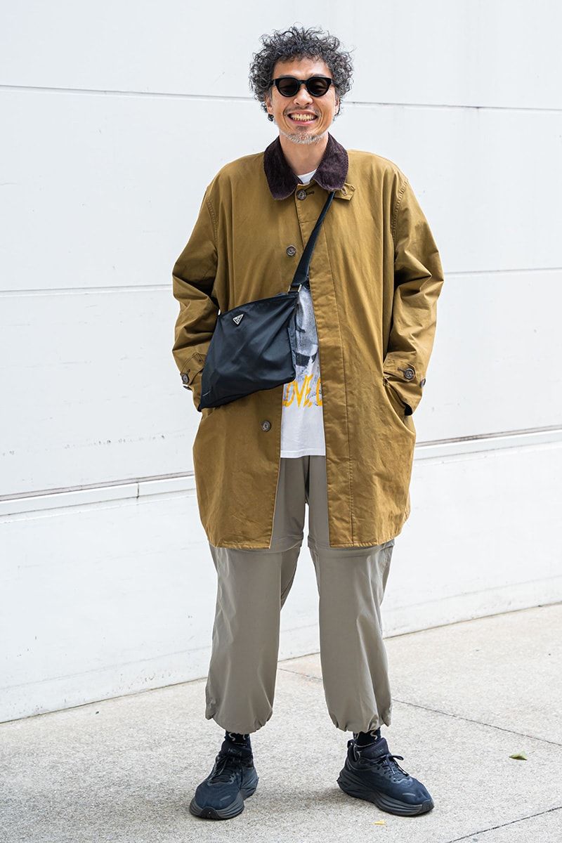 バブアーのコートコーディネート | 241213-1621-36 馬場鉱次