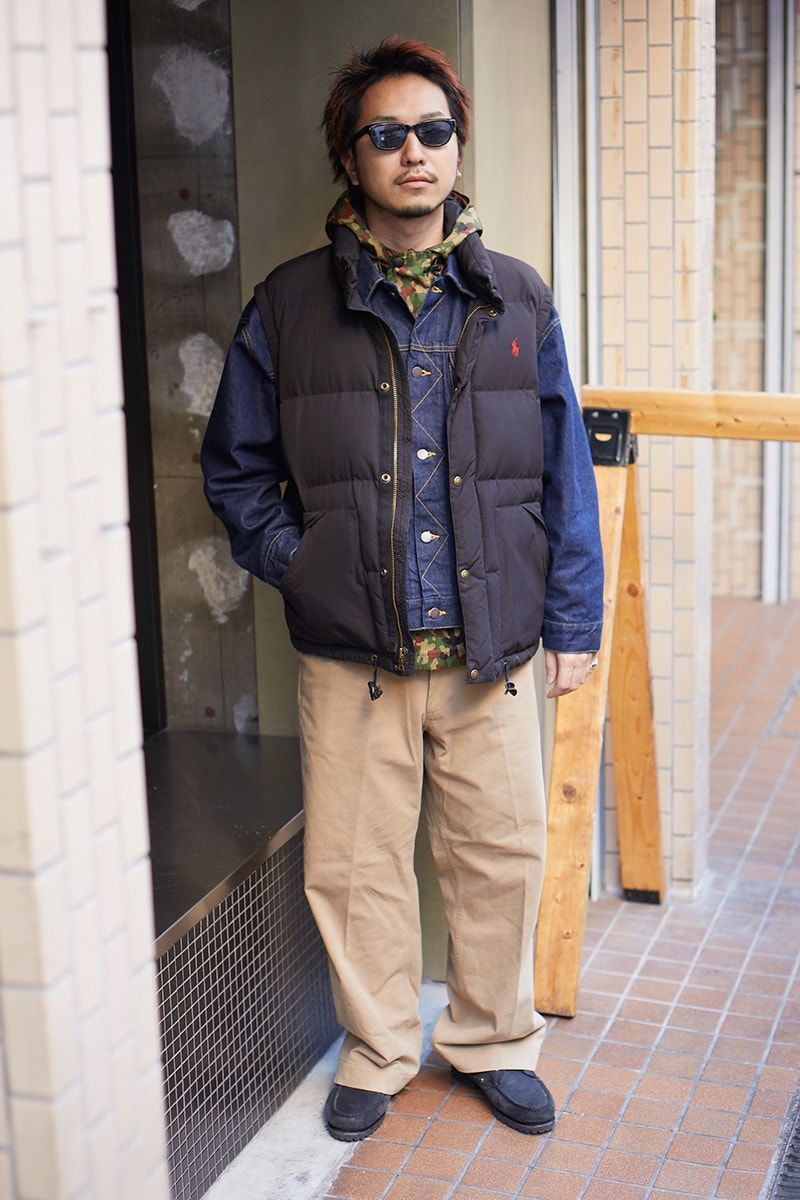 ポロラルフローレンのダウンベストコーディネート | 241215-1430-19 清水剛史
