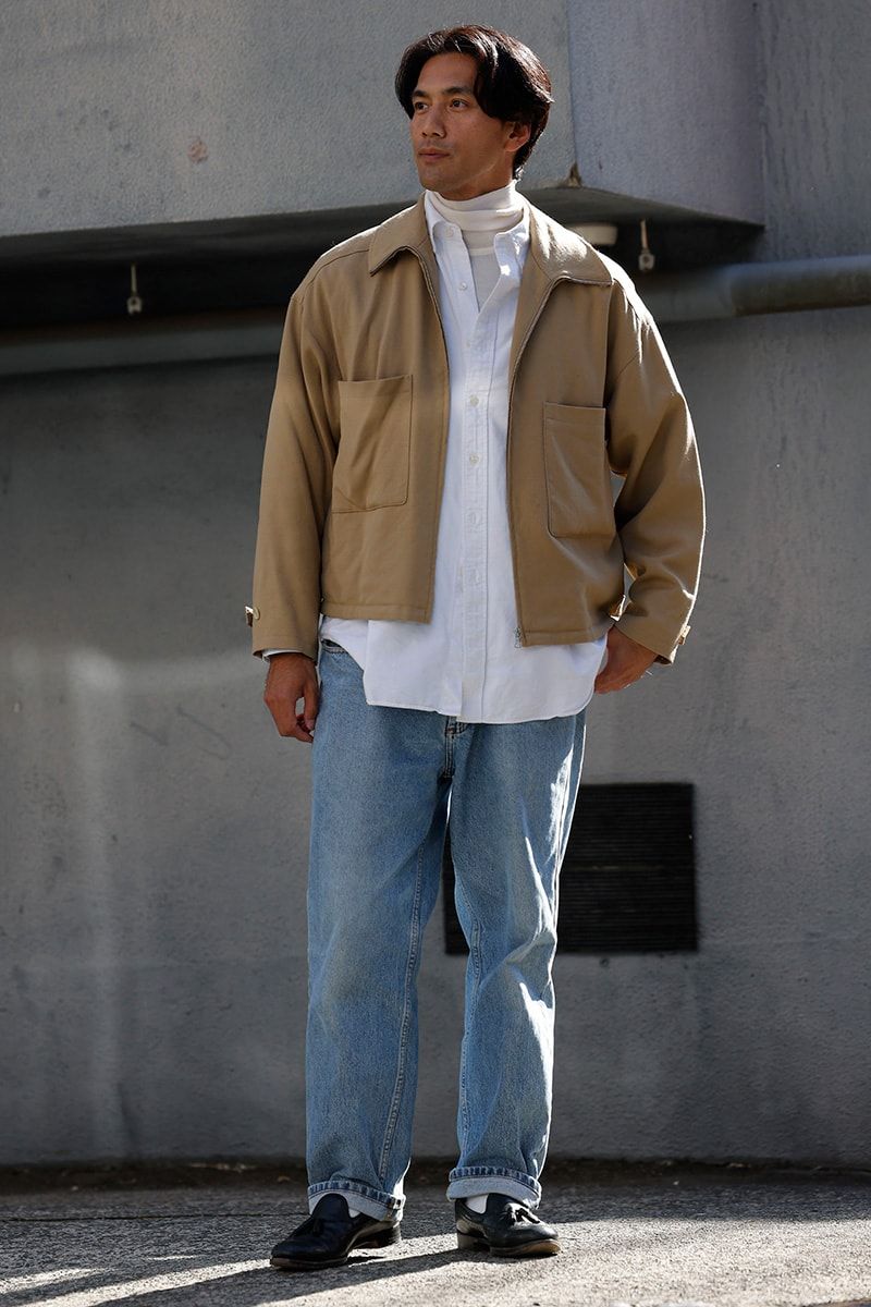 オーラリーのジャケットコーディネート | 241215-1434-50 土屋崇治