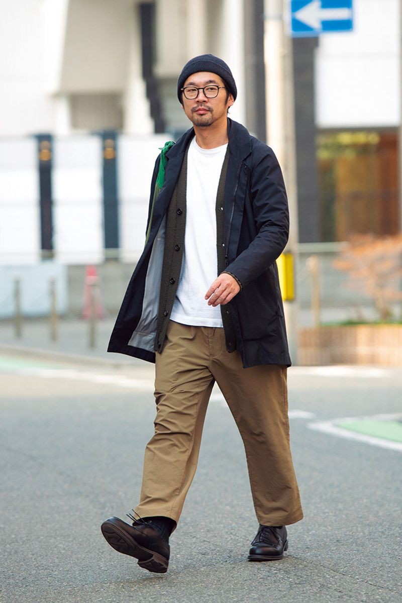 ベーシックな着こなしを、より快適にするアウトドア由来のコート 御厨豊裕