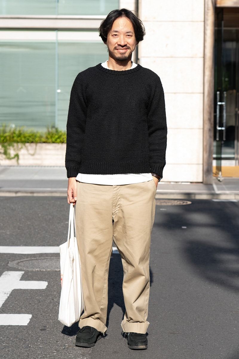 コモリのニットコーディネート | 241215-1518-14 西田皓介