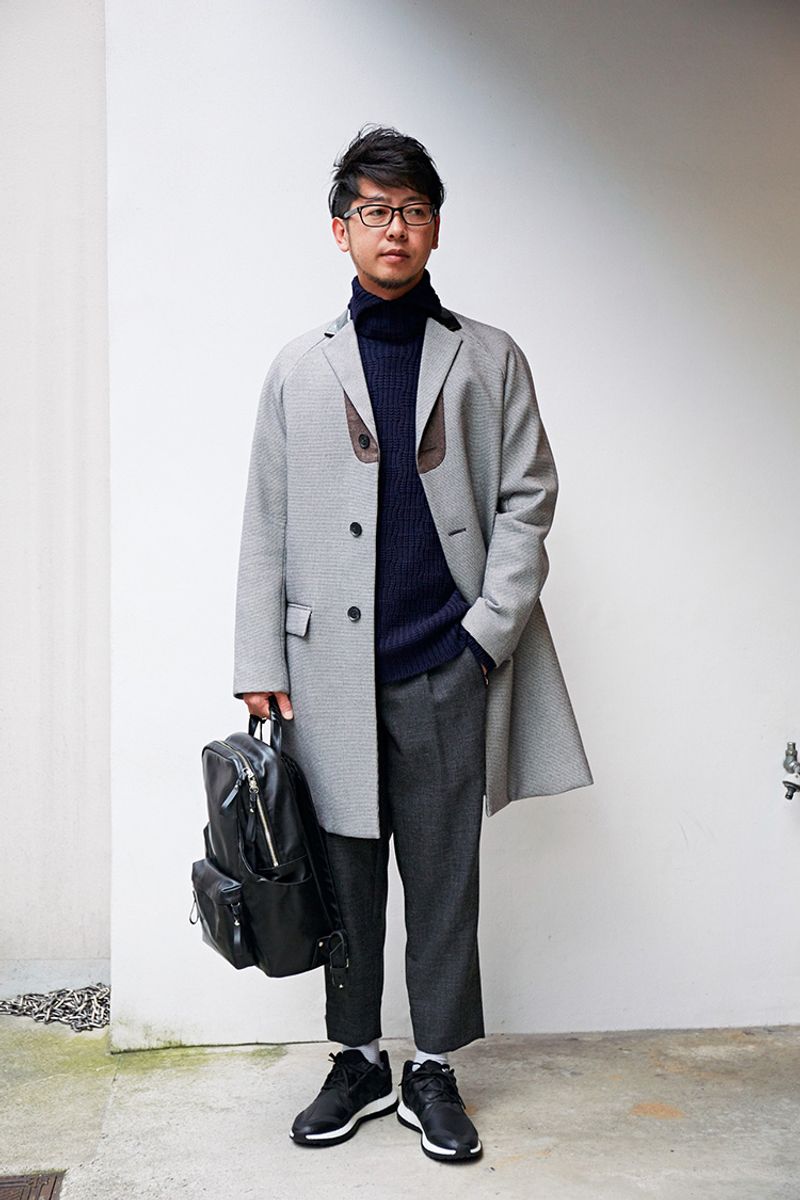 太めスラックスはハンパ丈がいまの気分 山﨑 健太