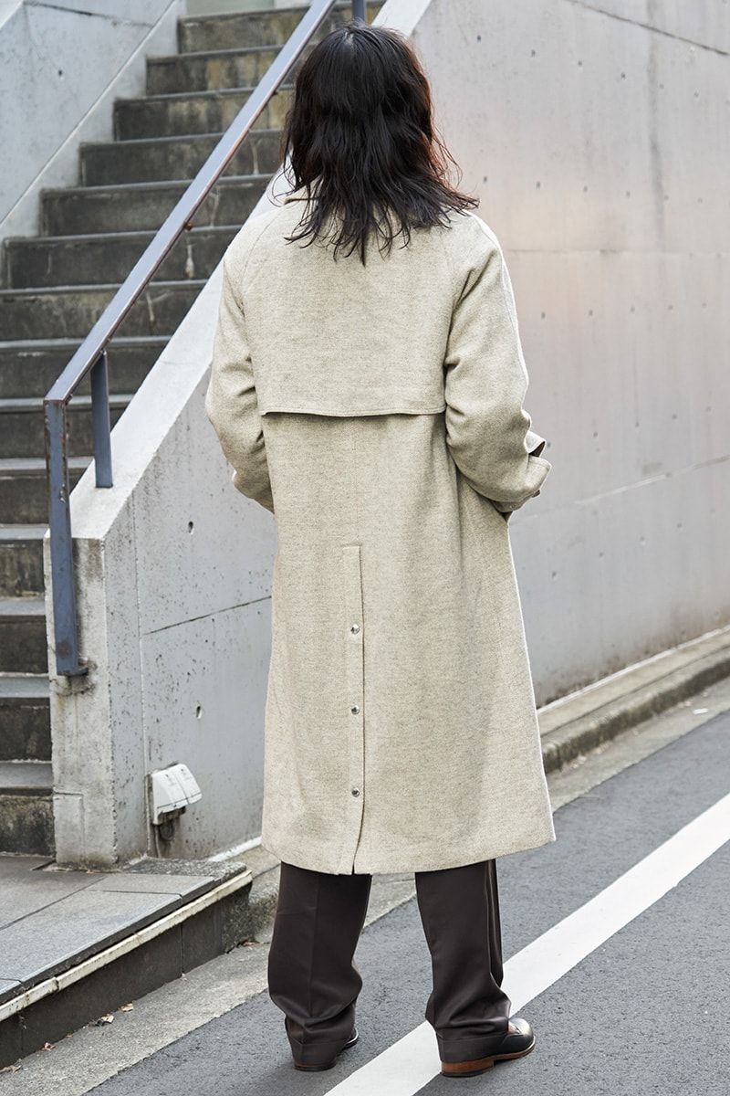 マッキントッシュフィロソフィーのコートコーディネート | 241215-1550-53 田中将平 3枚目の写真