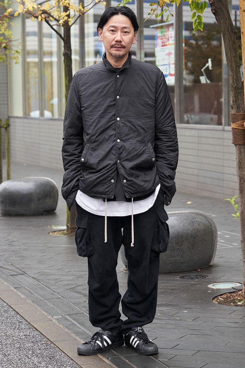 リックオウエンスダークシャドウのジャケット/アウターコーディネート | 241215-1558-57 浜口 豪