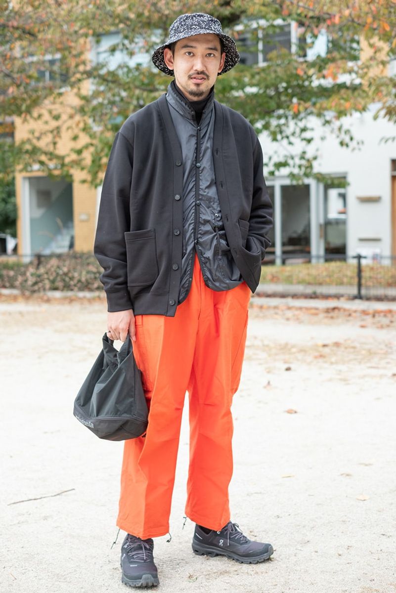 コムデギャルソンのカーディガンコーディネート | 241215-1600-41 中島慶一