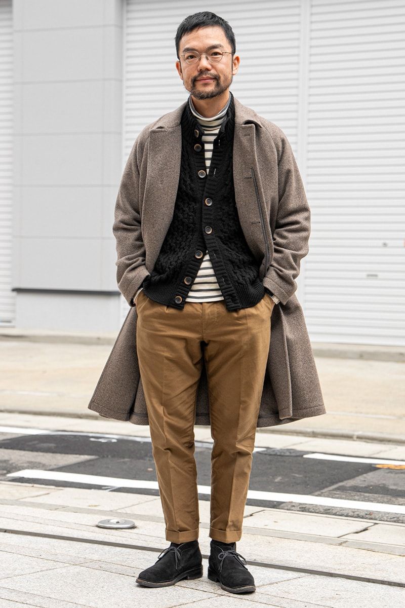 タリアトーレのコートコーディネート | 241216-1716-15 松田敏志